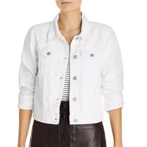Free People Rumors White Denim Jacket S NWT